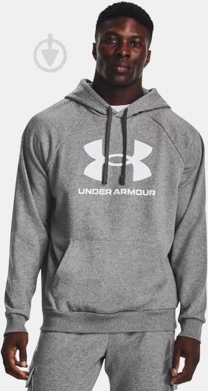 Джемпер Under Armour UA RIVAL FLEECE LOGO HD 1379758-025 р.L сірий - фото 1