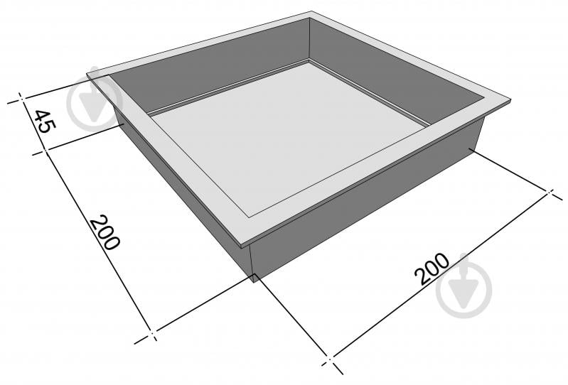 Форма Верес-2007 20х20 см для тротуарной плитки Антик 1 гладкий - фото 4