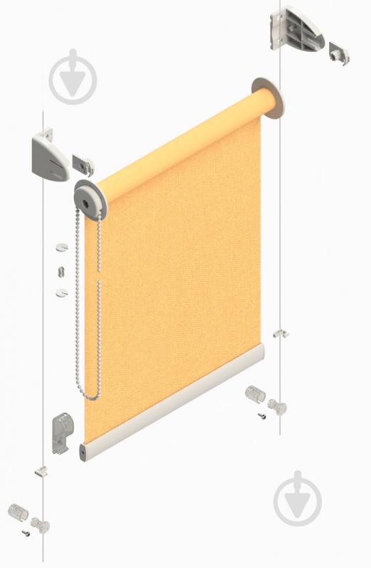 Ролета мини Rollotex LEN с фиксацией под наклон голубая 62x240 см - фото 4