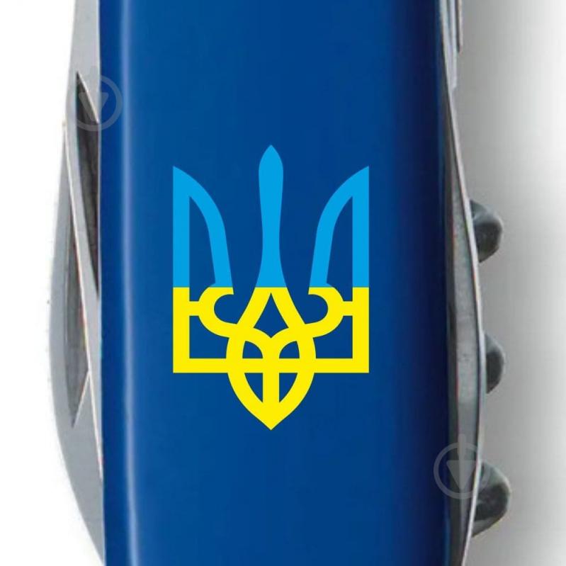 Нож складной Victorinox SPARTAN UKRAINE Трезубец сине-желтый (12 инстр) Vx13603.2_T0016u - фото 3