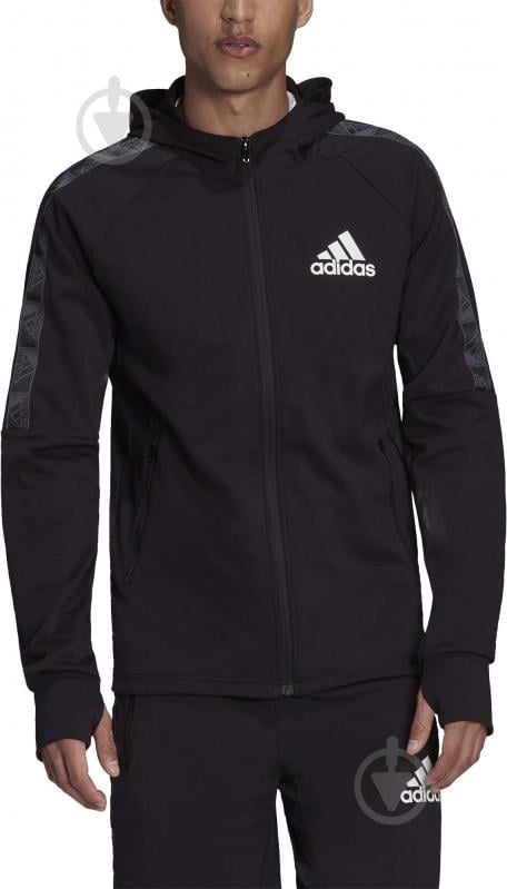 Джемпер Adidas M MT FZ HD GV5302 р. S чорний - фото 1