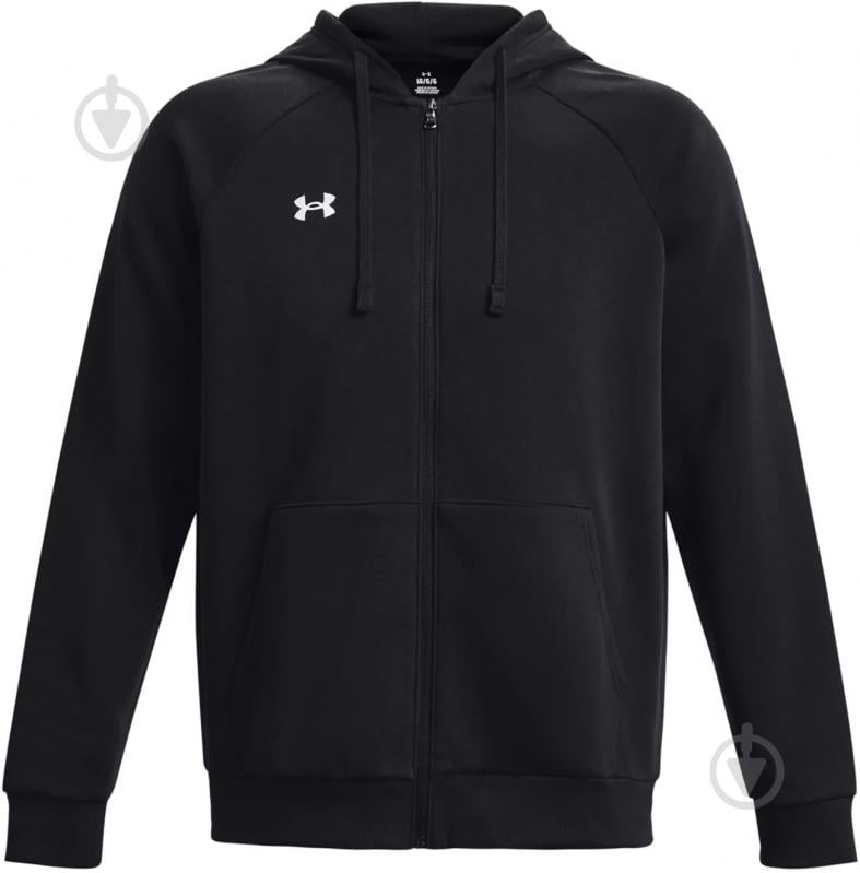 Джемпер Under Armour UA Rival Fleece FZ Hoodie 1379767-001 р.M чорний - фото 4 Джемпер Under Armour UA Rival Fleece FZ Hoodie 1379767-001 р.M чорний - фото 4