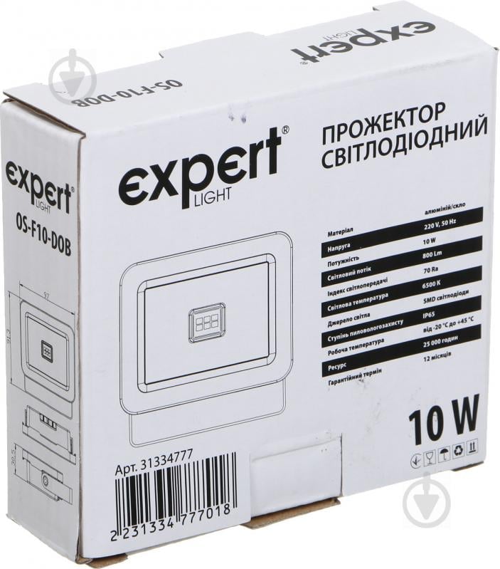 Прожектор Expert OS-F10-DOB LED 10 Вт IP65 черный - фото 6