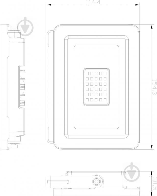 Прожектор Expert OS-F30-DOB LED 30 Вт IP65 чорний - фото 7