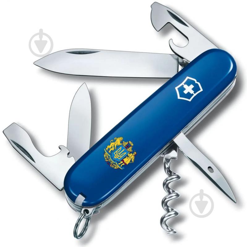 Ніж швейцарський Victorinox SPARTAN UKRAINE Великий Герб України (12 інстр) Vx13603.2_T0400u - фото 1