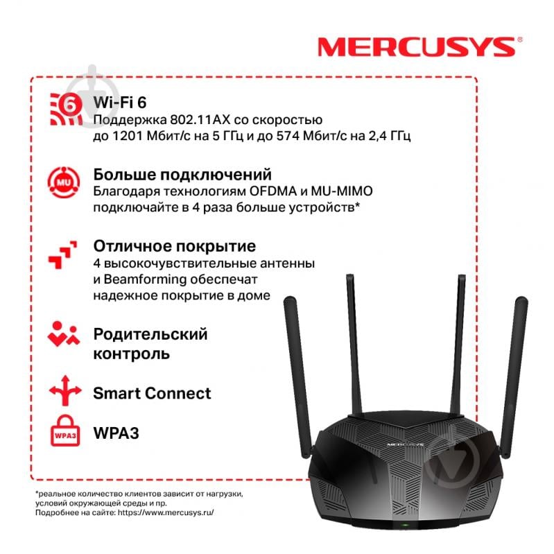 Wi-Fi-роутер Mercusys MR70X - фото 5