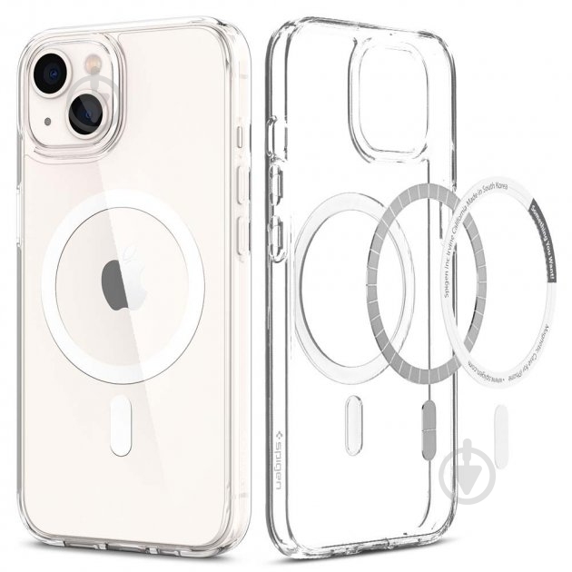 Накладка на корпус Spigen для Apple iPhone 13 (ACS03528) white - фото 4