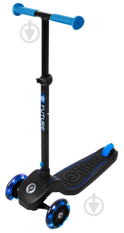 Самокат-трансформер Qplay детский черно-синий FutureBlue - фото 1 Самокат-трансформер Qplay детский черно-синий FutureBlue - фото 1