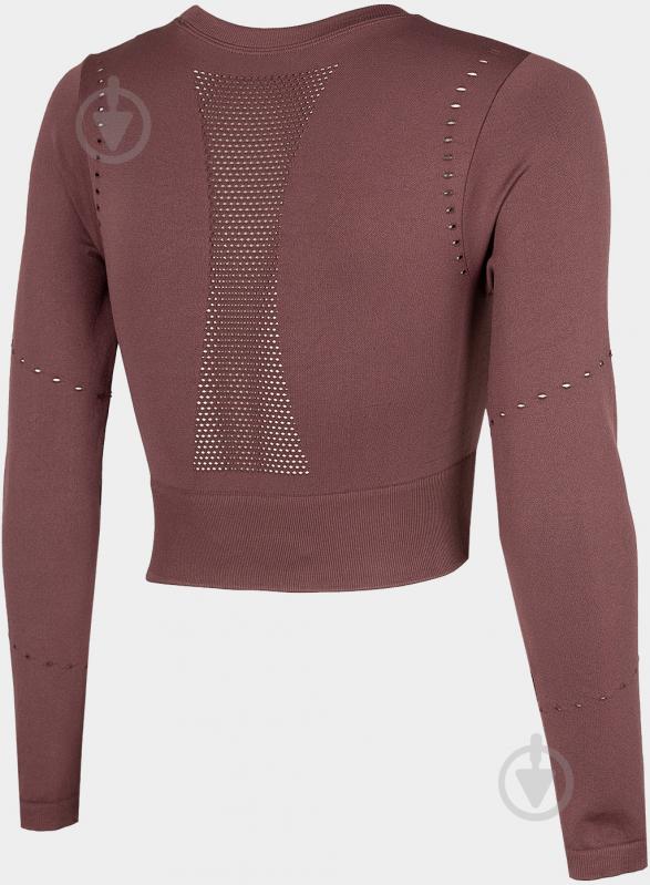 Топ 4F WOFUNCTIONAL LONGSLEEVE TSDLF010 H4Z22-TSDLF010-60S р.XS-S бордовий - фото 5