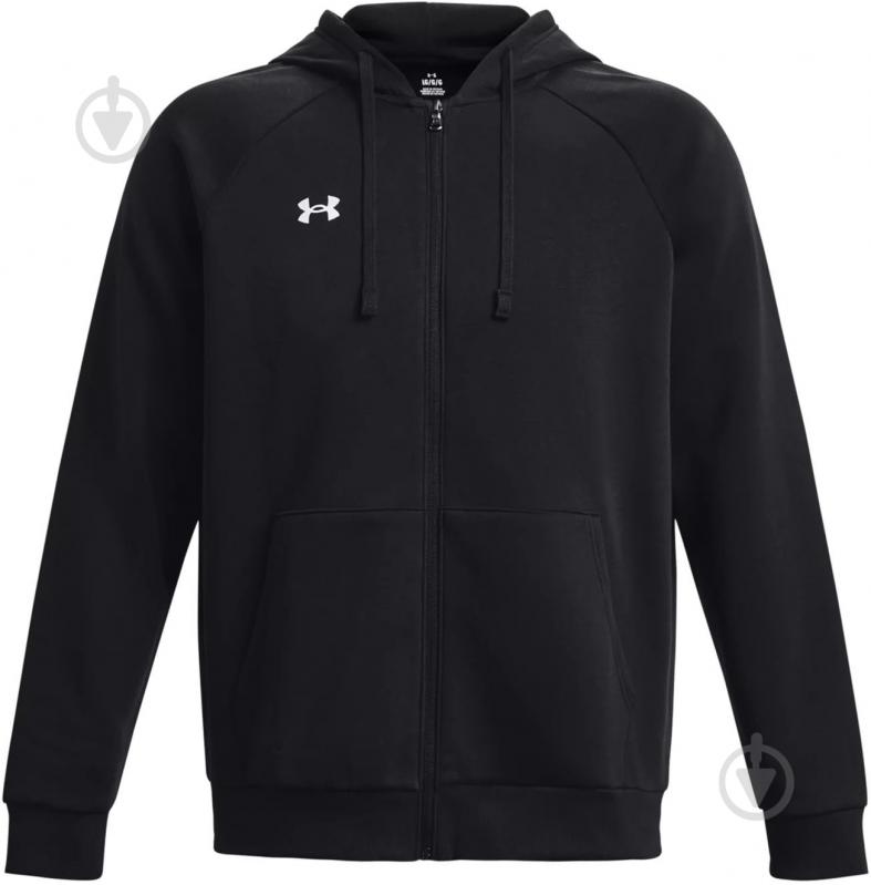 Джемпер Under Armour UA Rival Fleece FZ Hoodie 1379767-001 р.2XL чорний - фото 4