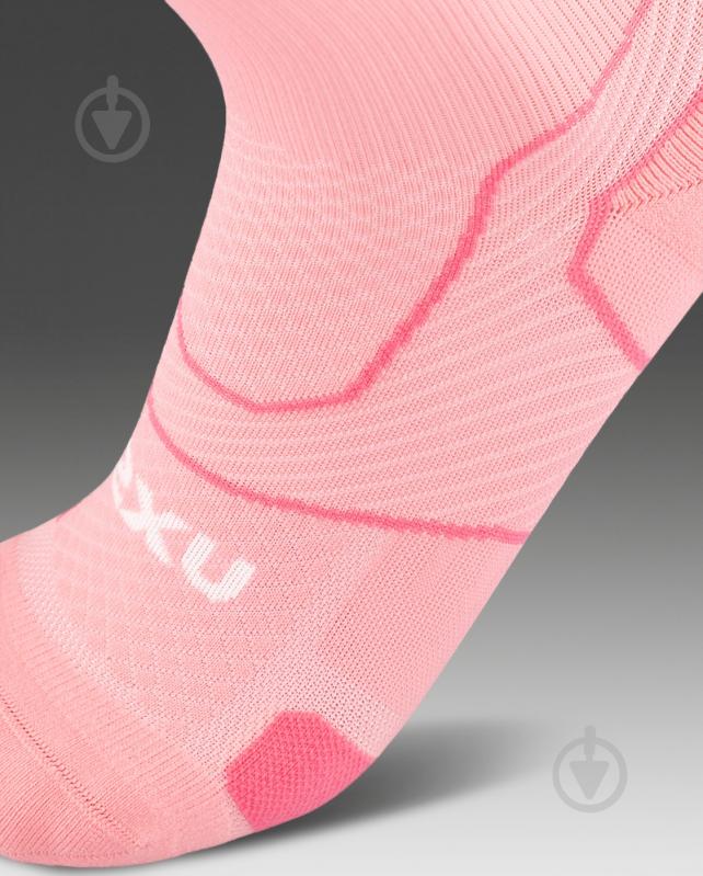 Носки 2XU Vectr Cushion Crew Socks UA5053e_PKG/WHT р.S розовый - фото 3