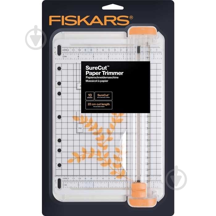 Резак для бумаги 22 см A5 SureCut Fiskars - фото 2 Резак для бумаги 22 см A5 SureCut Fiskars - фото 2