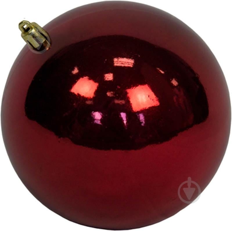 Куля пластикова Девілон Девілон d120 однотонна глянцева 120 мм червоний - фото 1