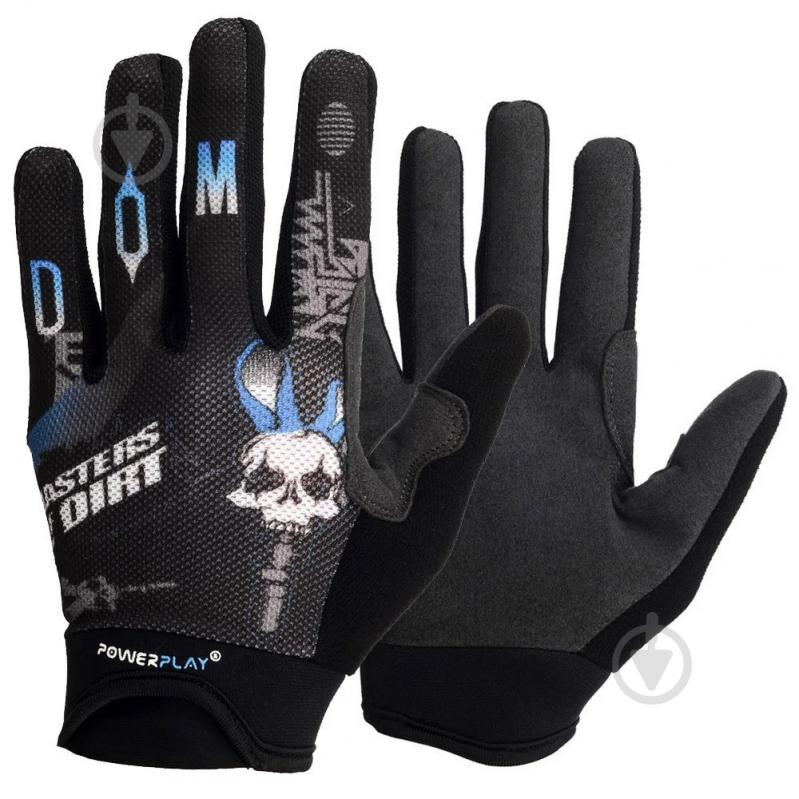 Велоперчатки PowerPlay 6598 M черный - фото 1