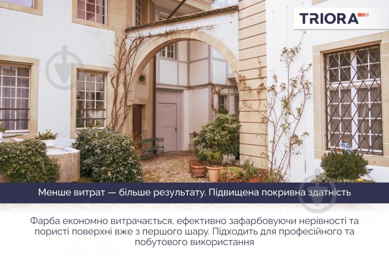 Краска латексная водоэмульсионная Triora TR-41 protect мат белый 3 л - фото 4 Краска латексная водоэмульсионная Triora TR-41 protect мат белый 3 л - фото 4