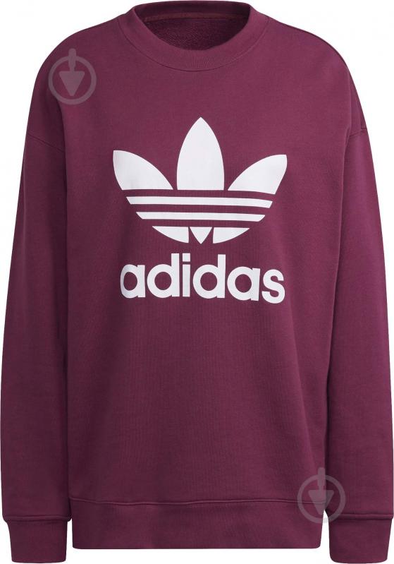 Світшот Adidas TRF CREW SWEAT H33579 р. 34 бордовий - фото 3