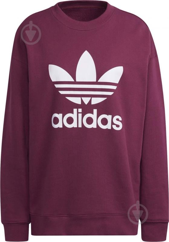 Світшот Adidas TRF CREW SWEAT H33579 р. 36 бордовий - фото 4