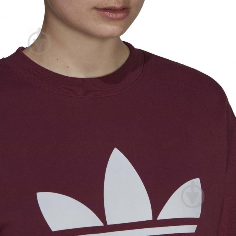 Свитшот Adidas TRF CREW SWEAT H33579 р. 36 бордовый - фото 6