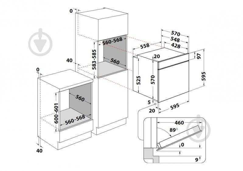 Духовой шкаф Whirlpool OMSR58CU1SB - фото 4