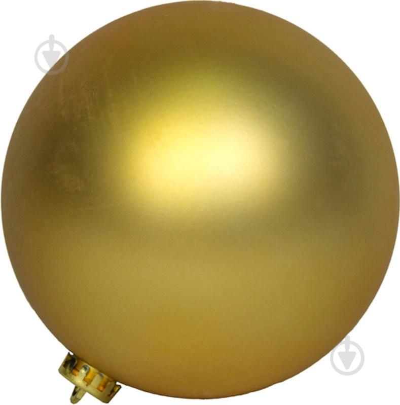 Шар пластиковый Девилон Девілон d150 матова 033928 150 мм золото - фото 1