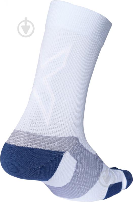 Носки 2XU Vectr Light Cushion Crew Socks UA7005e_HAL/BST р.XL белый - фото 2