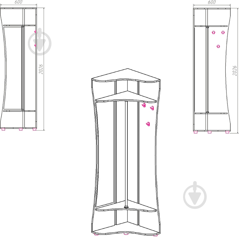 Прихожая Компанит Мария яблоня - фото 3