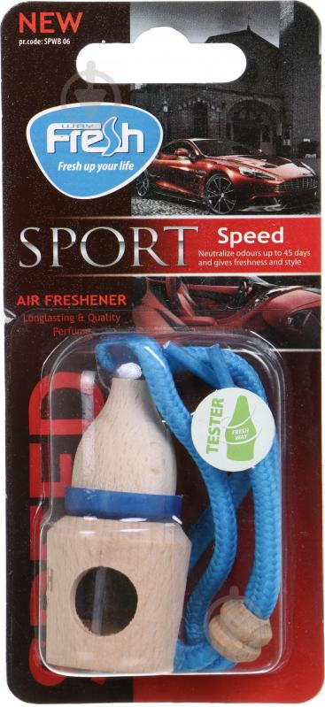 Ароматизатор подвесной FRESHWAY Sport Wood (Скорость) Speed 5 мл - фото 1