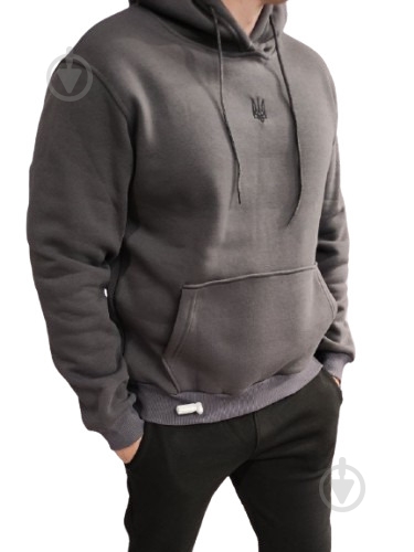 Худі LOGOS-Tac з вишивкою чорний Герб 04-06-00-0055 р.2XL сірий - фото 2 Худі LOGOS-Tac з вишивкою чорний Герб 04-06-00-0055 р.2XL сірий - фото 2