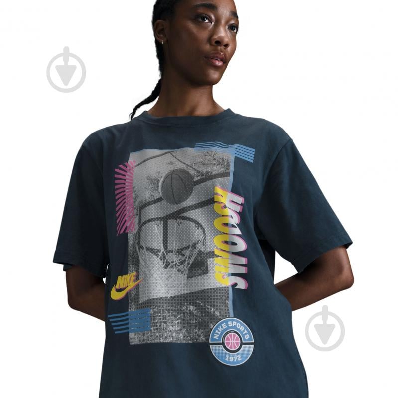 Футболка Nike W NK SS TEE OC BB SP25 HJ3634-478 р.S синій - фото 4 Футболка Nike W NK SS TEE OC BB SP25 HJ3634-478 р.S синій - фото 4