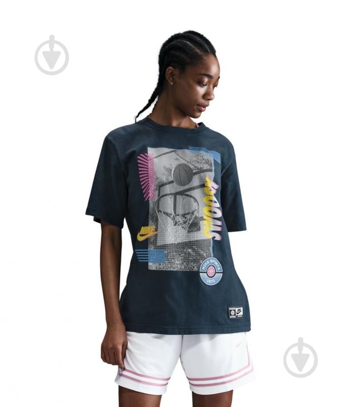 Футболка Nike W NK SS TEE OC BB SP25 HJ3634-478 р.S синій - фото 1 Футболка Nike W NK SS TEE OC BB SP25 HJ3634-478 р.S синій - фото 1