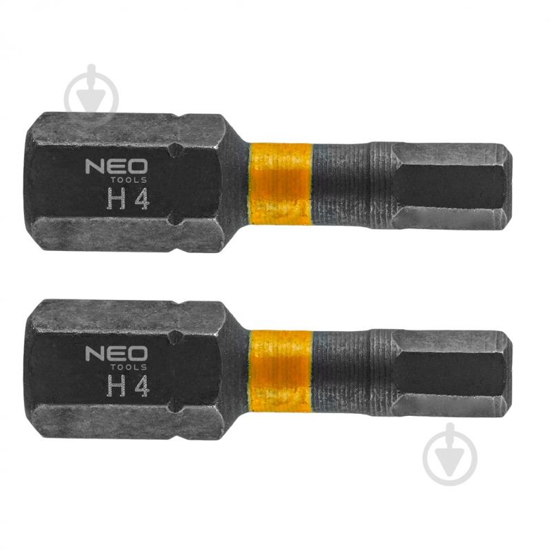 Набор бит NEO tools HEX4 x 25 мм 2 шт. 2 шт. 56-507 - фото 1