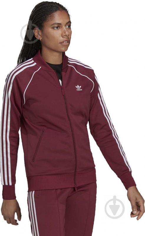 Джемпер Adidas SST TRACKTOP PB H34594 р. 34 бордовый - фото 3