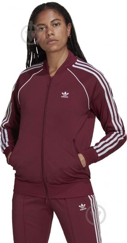 Джемпер Adidas SST TRACKTOP PB H34594 р. 38 бордовий - фото 2