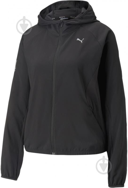 Ветровка женская демисезонная Puma RUN LIGHTWEIGHT JACKET W 52328601 р.XS черная - фото 1