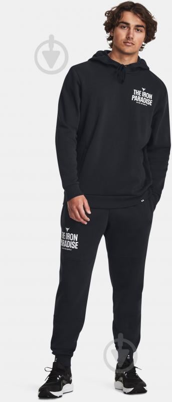 Джемпер Under Armour PJT ROCK RIVAL FLEECE HOODIE 1380107-001 р.M черный - фото 3