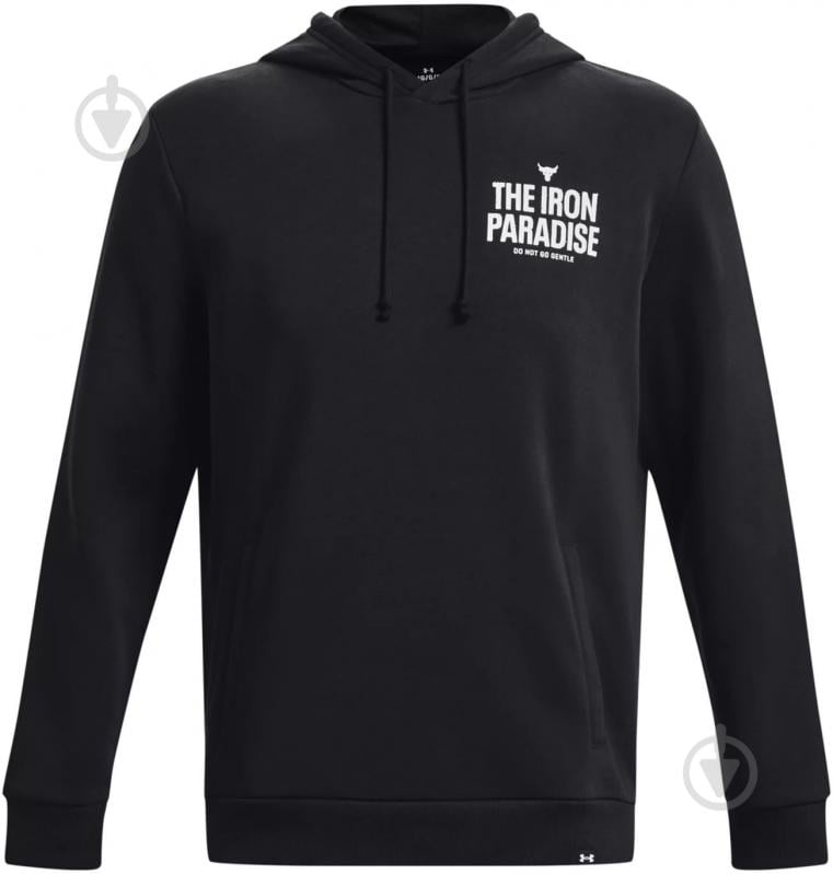 Джемпер Under Armour PJT ROCK RIVAL FLEECE HOODIE 1380107-001 р.M черный - фото 4