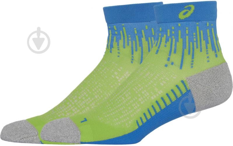 Шкарпетки Asics PERFORMANCE RUN SOCK QUARTER 3013A980_301 р.39-42 зелений - фото 2