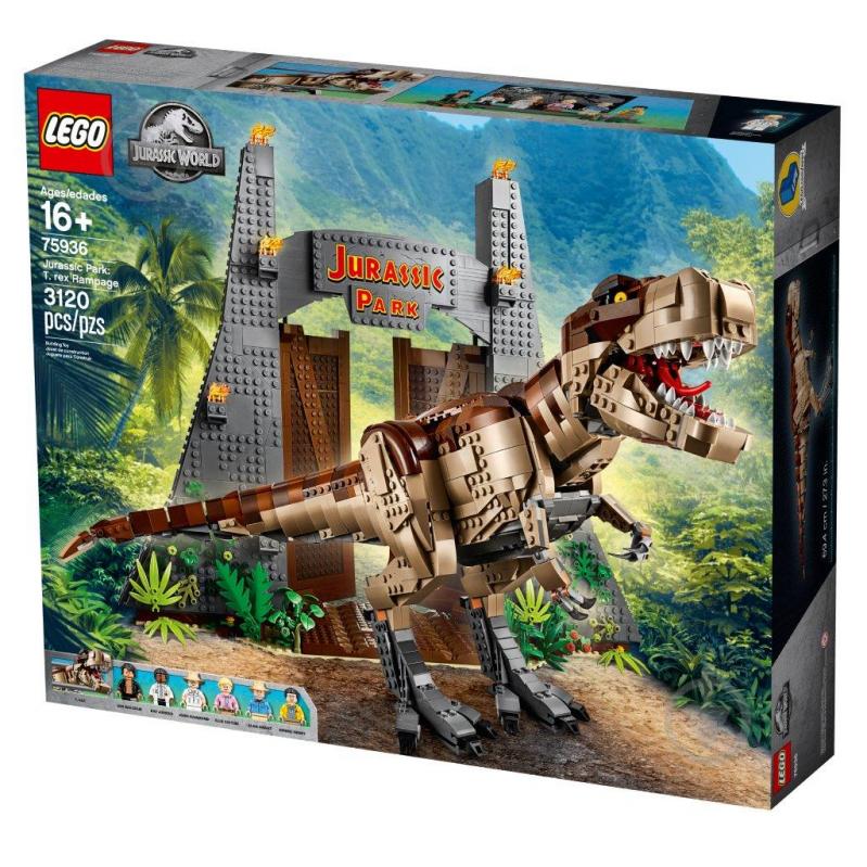 Конструктор LEGO Jurassic World Парк Юрского периода: ярость Ти-Рекса 75936 - фото 3