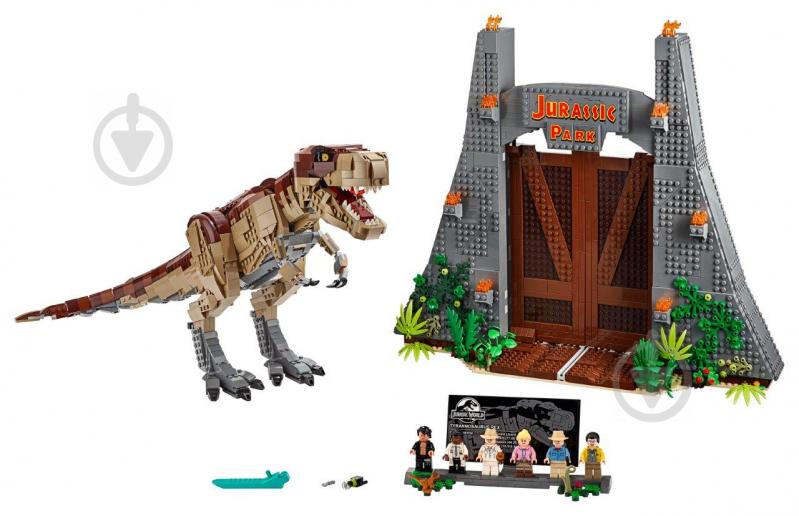 Конструктор LEGO Jurassic World Парк Юрского периода: ярость Ти-Рекса 75936 - фото 5