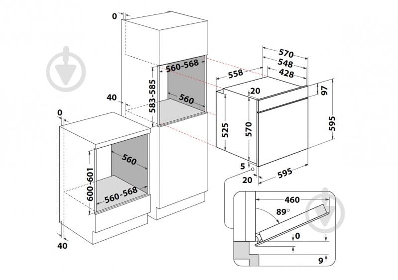 Духовой шкаф Whirlpool OMSK58CU1B - фото 12