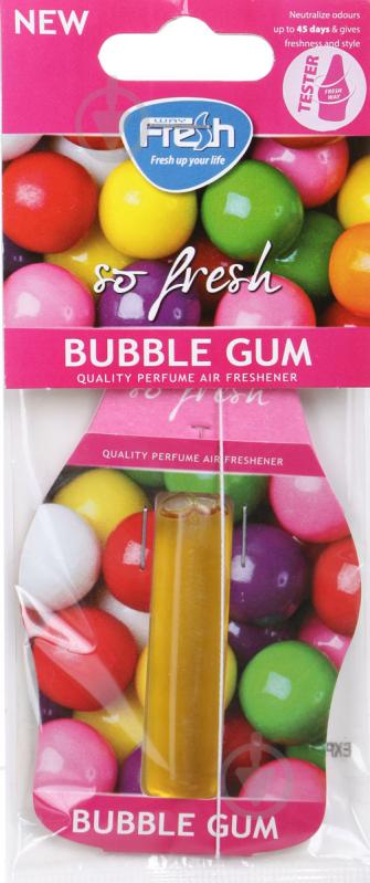 Ароматизатор подвесной FRESHWAY So Fresh Ampule (Жевательная резинка) Bubble Gum 4,5 мл - фото 1