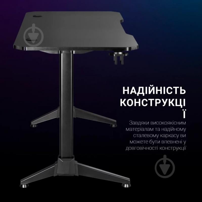 Стіл комп'ютерний GamePro GD112 чорний - фото 17