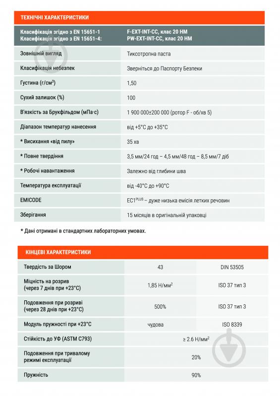 Клей-герметик Cercol F.47 MONOFLEX ECO 300 мл серый - фото 2