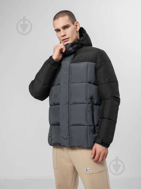 Куртка-парка мужская зимняя 4F JACKET KUMP009 H4Z22-KUMP009-22S р.S черная - фото 3