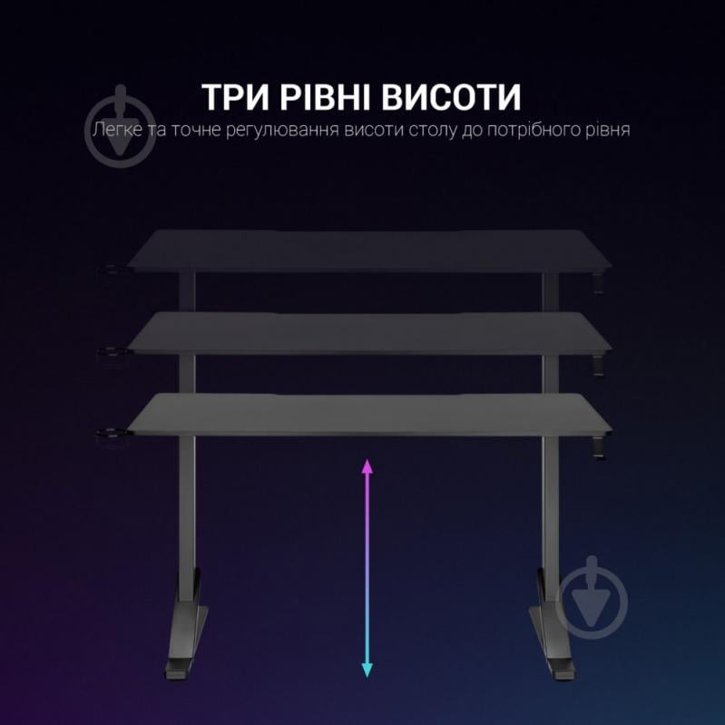 Стол компьютерный GamePro GD214 черный - фото 11