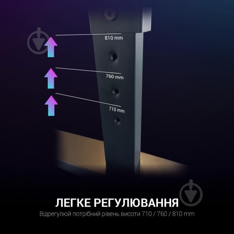 Стол компьютерный GamePro GD214 черный - фото 14