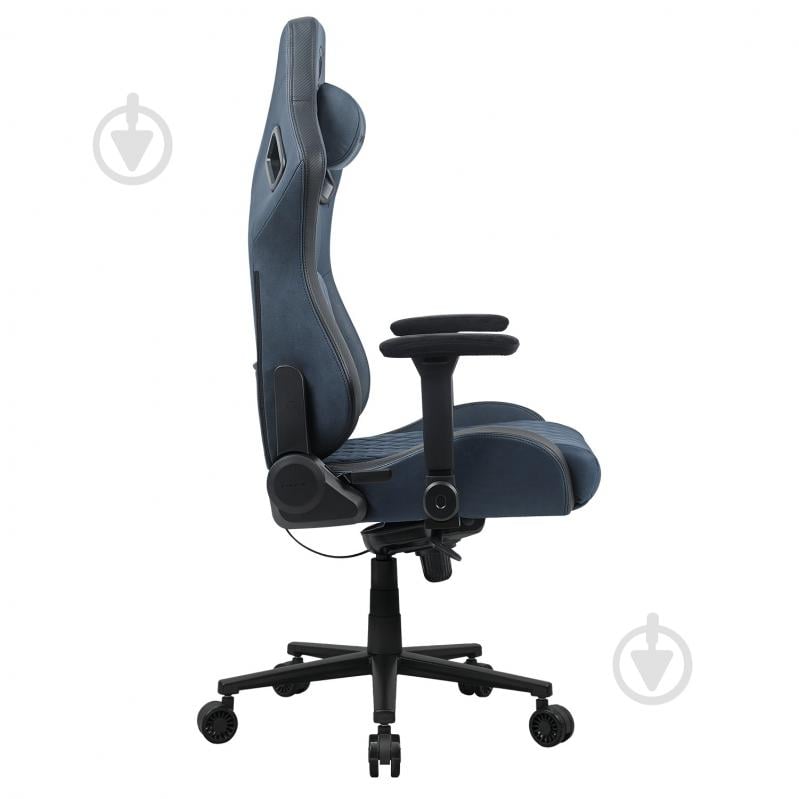 Крісло ігрове Cougar DEFENSOR S Navy Blue F, дихаюча тканина, сталевий каркас синій - фото 6
