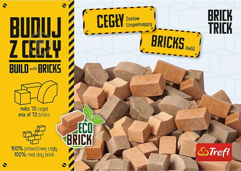 Конструктор Trefl Brick Trick микс мозаичный кирпич замковый 61558 - фото 2