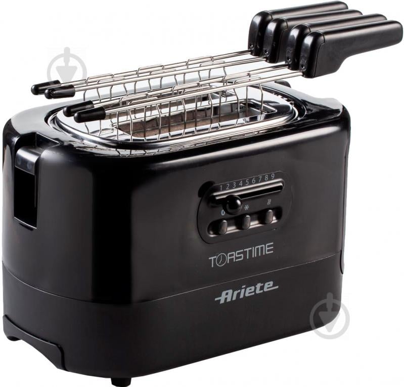 Тостер Ariete 0159 Black с решеткой - фото 1