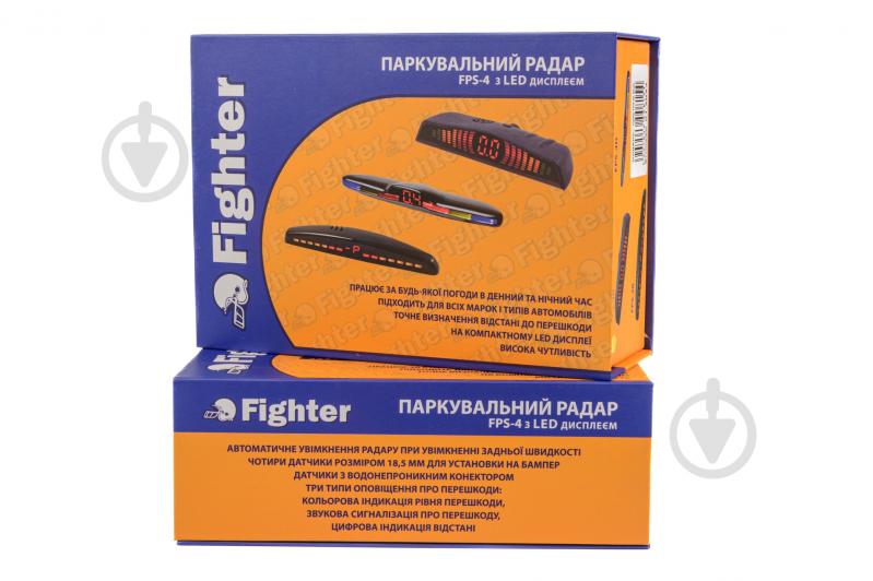 Парковочный радар Fighter FPS-4D Silver - фото 5